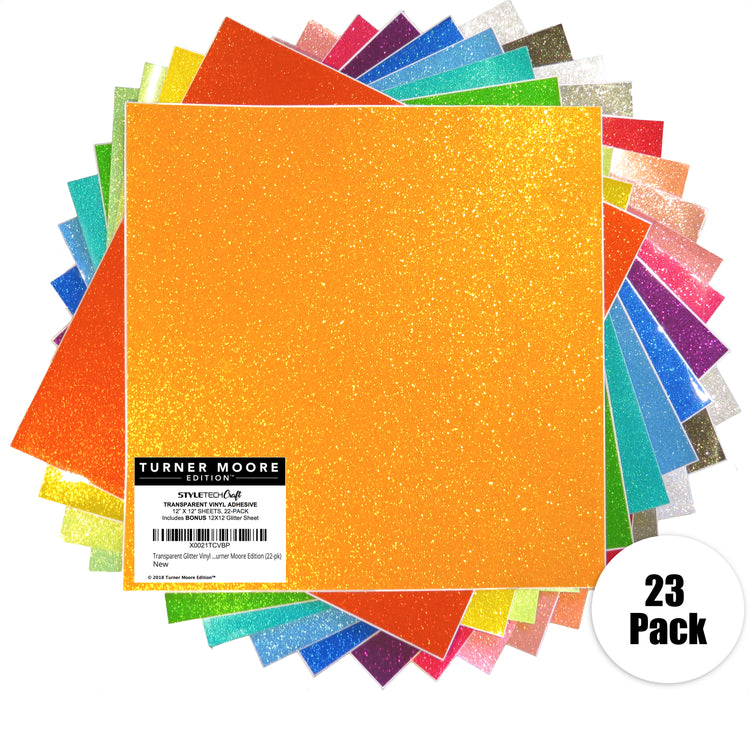 Rose Gold Glitter Vinyl - 12x12 Vinyl Sheets
