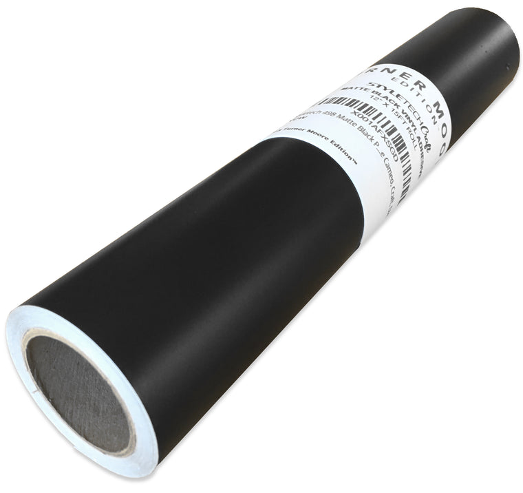 Matte black vinyl adhesive roll - 12